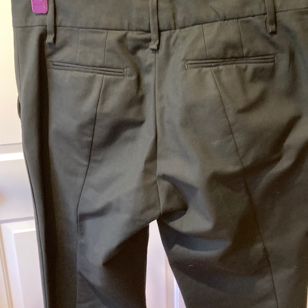 Zara black boot cut pant. Cotton.  Size 8